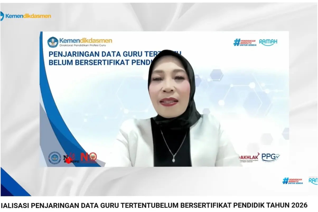 Kemendikdasmen Buka Penjaringan Guru Belum Bersertifikat untuk PPG 2026