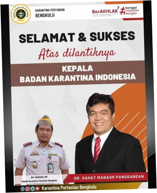 Kepala Badan Karantina Indonesia: Membangun Pangan Nasional yang Kuat dan Sehat