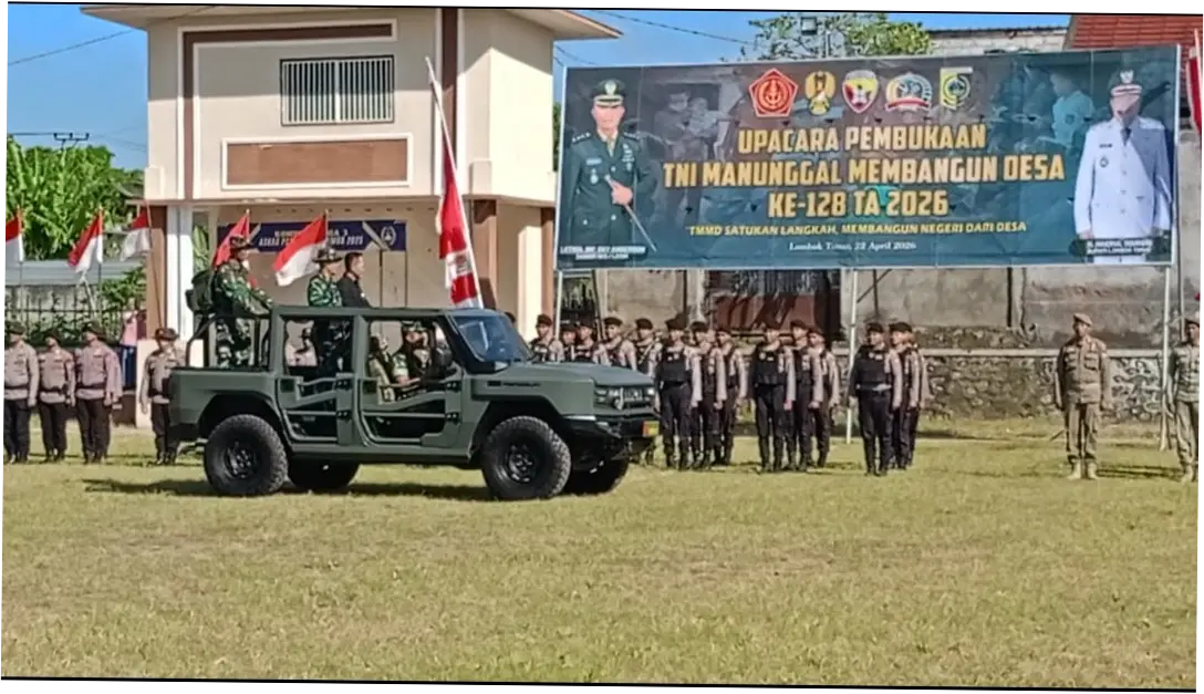TMMD Ke-128: Membangun Desa Paok Lombok dengan Infrastruktur yang Lebih Baik