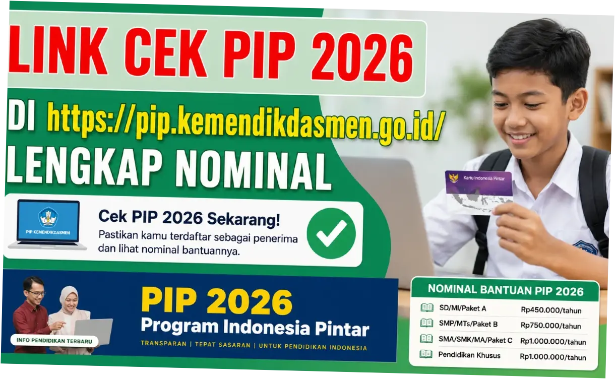 Cek Pip 2026: Informasi Terlengkap tentang Pencairan Dana dan Cara Cek