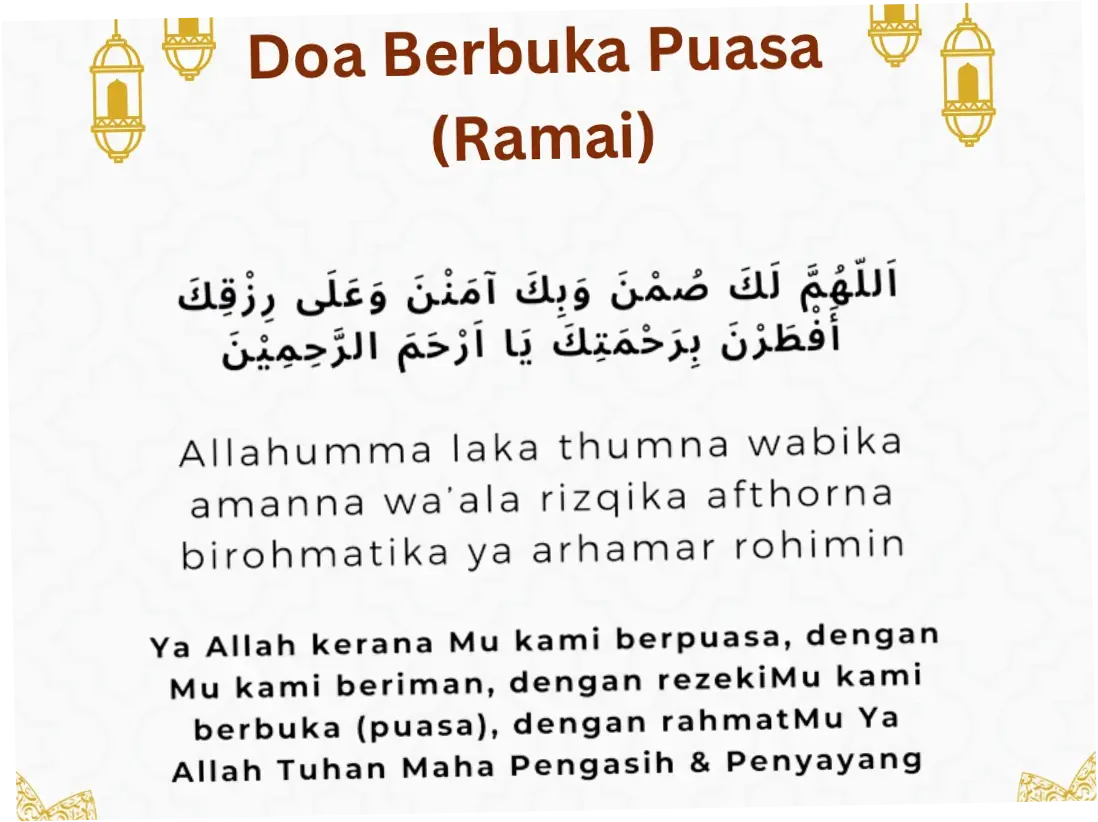 Doa Buka Puasa Dzulhijjah: Jadwal dan Keutamaannya
