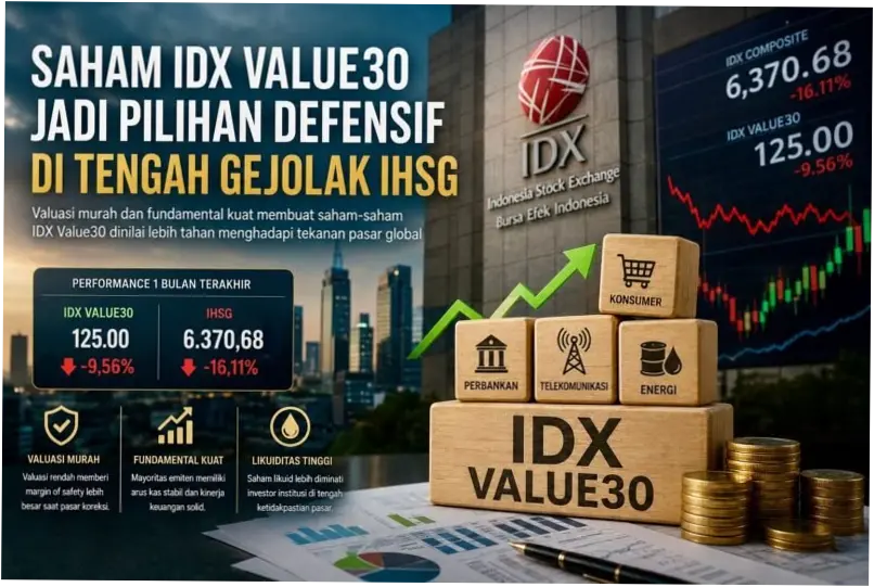 Saham IDX Value30: Pilihan Investasi yang Stabil di Tengah Ketidakpastian Pasar